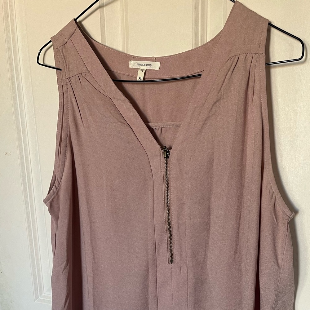 X-Large Maurices Mauve Tank Top/Dress Top